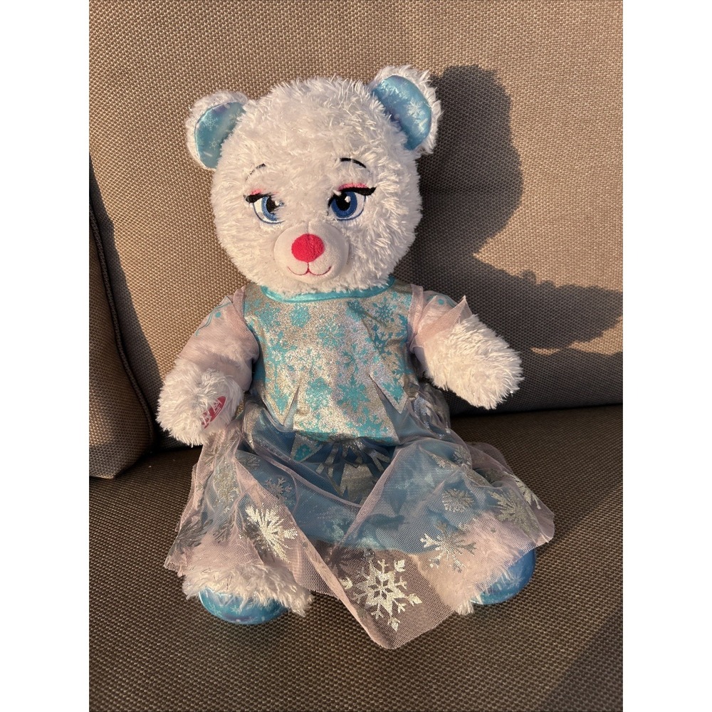 Build-A-Bear Workshop Disney Frozen Elsa Bear Plush Teddy Bear With Dress